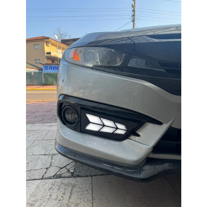HONDA CİVİC FC5 MAKYAJSIZ ÖN SİS LEDİ B DİZAYN
