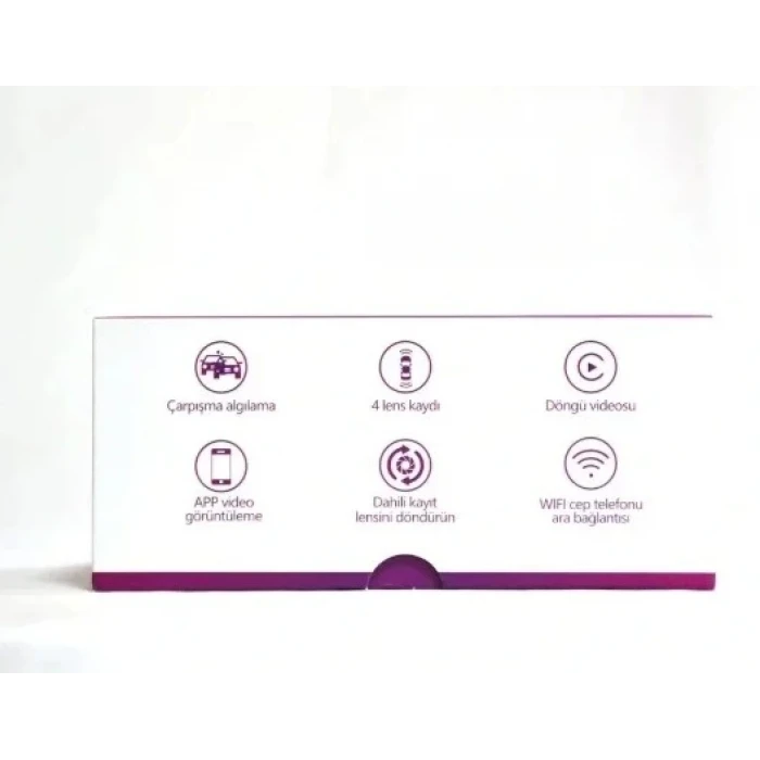 VR PRO ARAÇ İÇİ 4 KAMERALI KAYIT KAMERASI