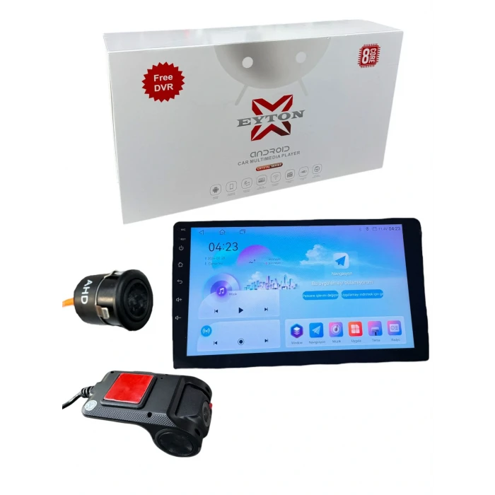 EYTON MULTİMEDYA 9 8GB RAM - 128GB TS18 8 ÇEKİRDEK TABLET DVR KAYIT KAMERALI