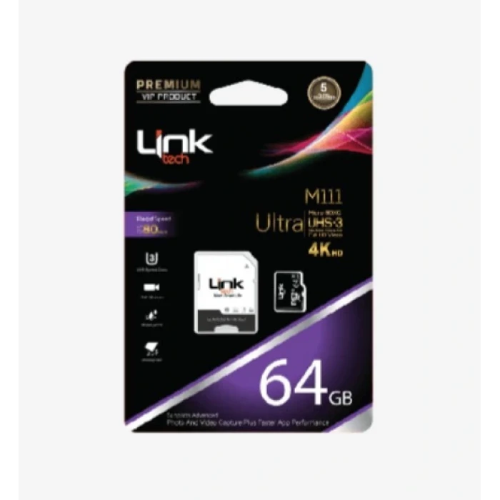LİNKTECH M111 PREMİUM 4K 64 GB HAFIZA KARTI