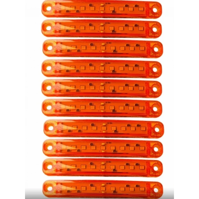 9 LEDLİ 10 ADET PARMAK LED TURUNCU