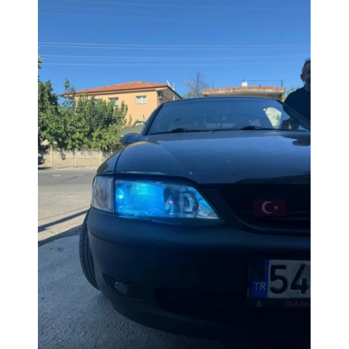 EKT 3 RENK BUZ MAVİ+BEYAZ+LİMON SARI ÇAKARLI H3 LED FAR AMPULU