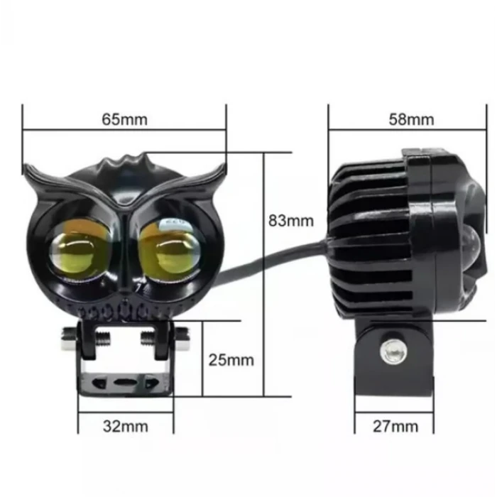 BAYKUŞ LED SİS FARI 2 ADET SARI BEYAZ