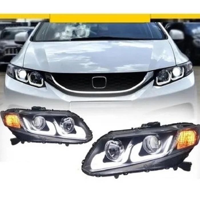 HONDA CİVİC FB7  U LED FAR TAKIMI