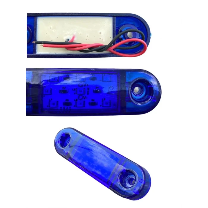 9 LEDLİ 10 ADET TOMBUL PARMAK LED MAVİ