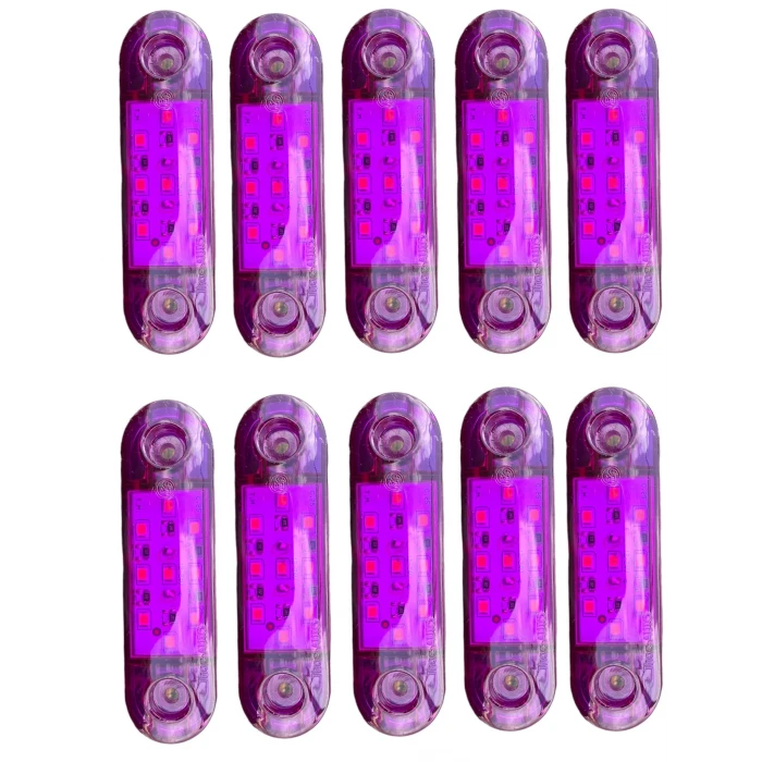 9 LEDLİ 10 ADET TOMBUL PARMAK LED MOR