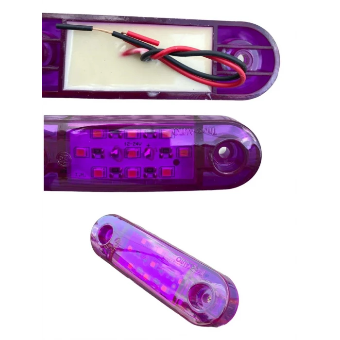 9 LEDLİ 10 ADET TOMBUL PARMAK LED MOR