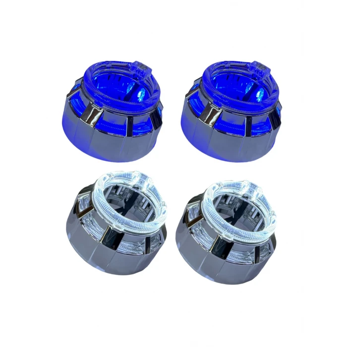 C15 2.0 İNÇ MAVİ BEYAZ YUVARLAK ANGEL KAPAK