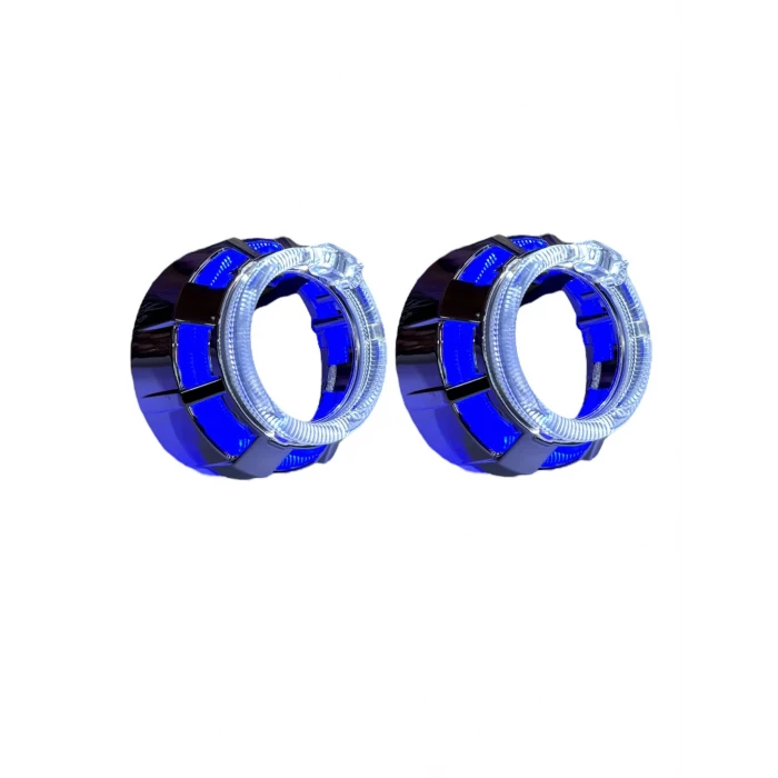 C15 2.0 İNÇ MAVİ BEYAZ YUVARLAK ANGEL KAPAK