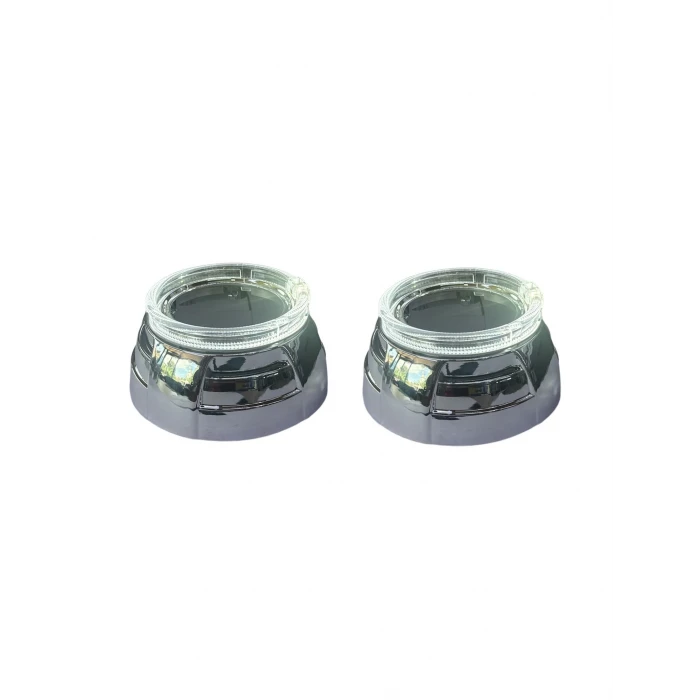 CY6 3 İNÇ SİNYALLİ BEYAZ-TURUNCU YUVARLAK ANGEL KAPAK