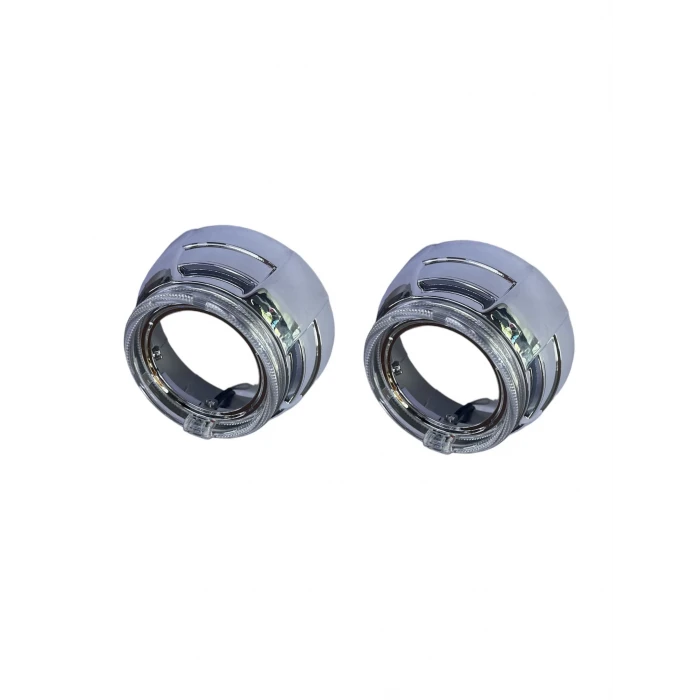 CY6 3 İNÇ SİNYALLİ BEYAZ-TURUNCU YUVARLAK ANGEL KAPAK