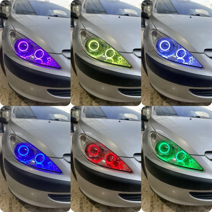 O Tipi 4 Adet Uzaktan Kumandalı Rgb Angel 16 Renk 75mm