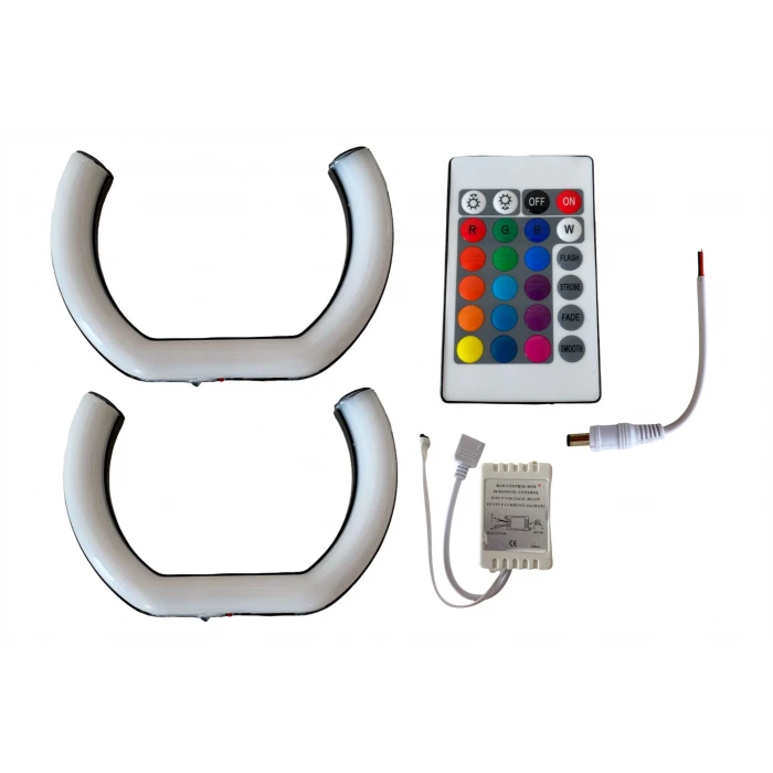 U Tipi 4 Adet Uzaktan Kumandalı Rgb Angel 16 Renk 135 mm