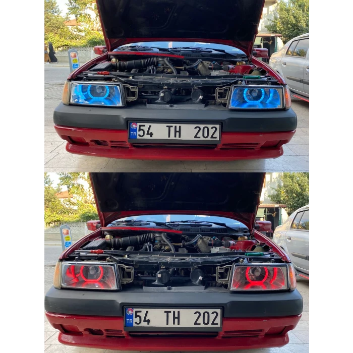 U Tipi 4 Adet Uzaktan Kumandalı Rgb Angel 16 Renk 135 mm