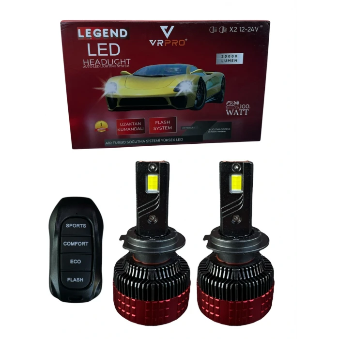 VR PRO LEGEND KUMANDALI H7 LED FAR AMPÜLÜ