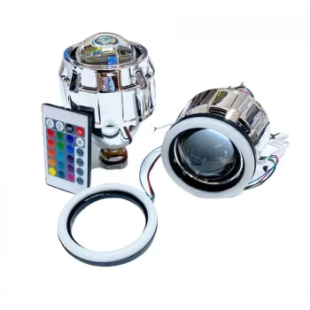 2.5 İNÇ DÜZ Bİ-XENON MERCEK + YUVARLAK ANGEL BEYAZ