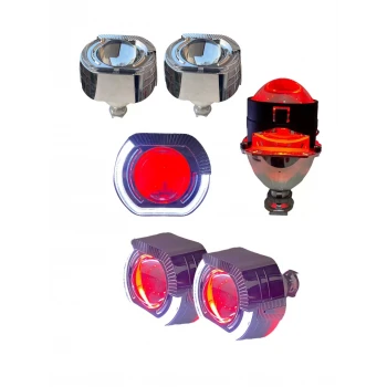 2.5 İNÇ J MODEL Bİ-XENON MERCEK BEYAZ ANGEL + KIRMIZI ŞEYTAN GÖZ