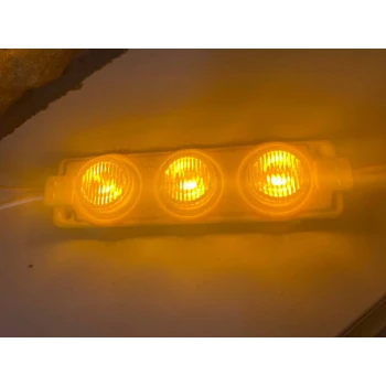 3 LEDLİ MODÜL LED AMBER TURUNCU 1 ADET