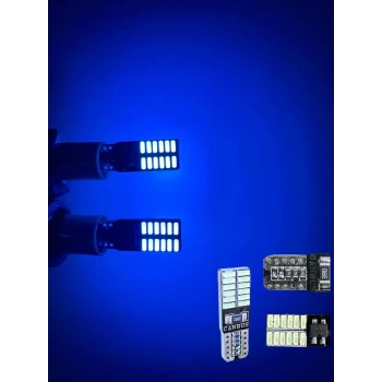 24 LEDLİ T10 BUZ MAVİ