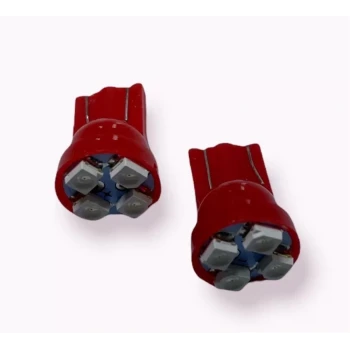 4 LEDLİ PLASTİK T10 KIRMIZI