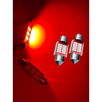 SOFİT 12 LED 31MM KIRMIZI
