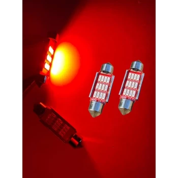 SOFİT 12 LED 36MM KIRMIZI