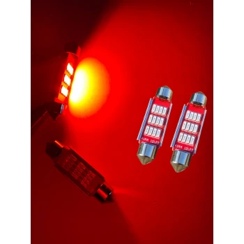 SOFİT 12 LED 41MM KIRMIZI