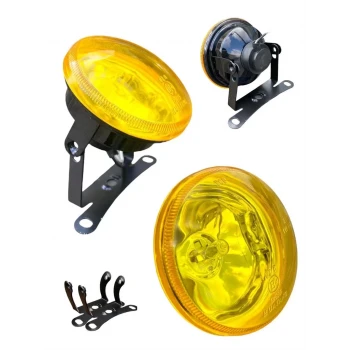 9 CM YUVARLAK SİS FARI SARI CAM