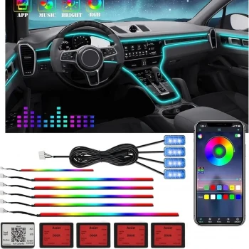 AMBİYANS AYDINLATMA SETİ CARNAVİ PROFESYONEL ARAÇ İÇİ AMBİYANS