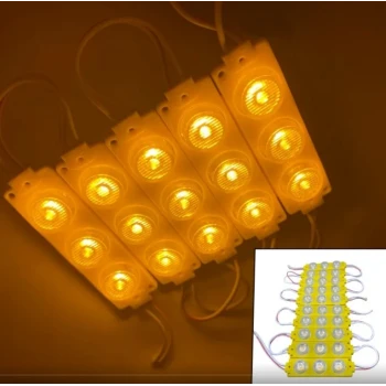 3 LEDLİ MODÜL LED AMBER TURUNCU 10 ADET