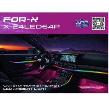 FOR-X RGB VE APP BUTON CONTROL 24 LED 64P AMBİYANS