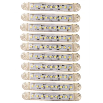 9 Ledli 10 Adet Parmak Led Beyaz