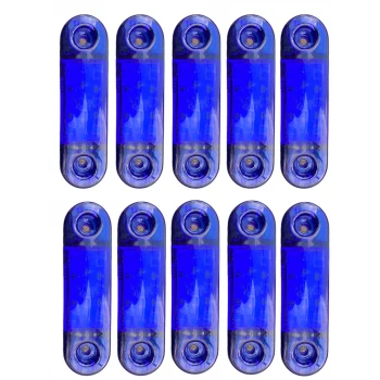 9 LEDLİ 10 ADET TOMBUL PARMAK LED MAVİ