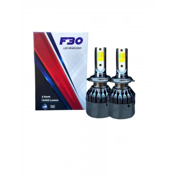 EKT 3 RENK BUZ MAVİ+BEYAZ+LİMON SARI ÇAKARLI H3 LED FAR AMPULU