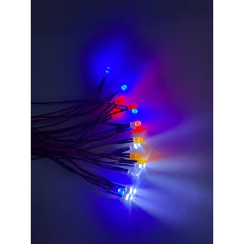 MANTAR LED KARIŞIK RENK 10 ADET