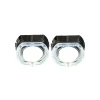 3 İNÇ Bİ XENON MERCEK KARE MODEL TURUNCU BEYAZ ANGELLİ KAPAK SET