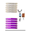 UZAKTAN KUMANDALI 9 LEDLİ 10 ADET PARMAK LED MOR BEYAZ