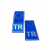 TR PLAKALIK STİCKER 2Lİ PAKET MAVİ