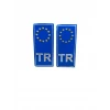 TR PLAKALIK STİCKER 2Lİ PAKET MAVİ