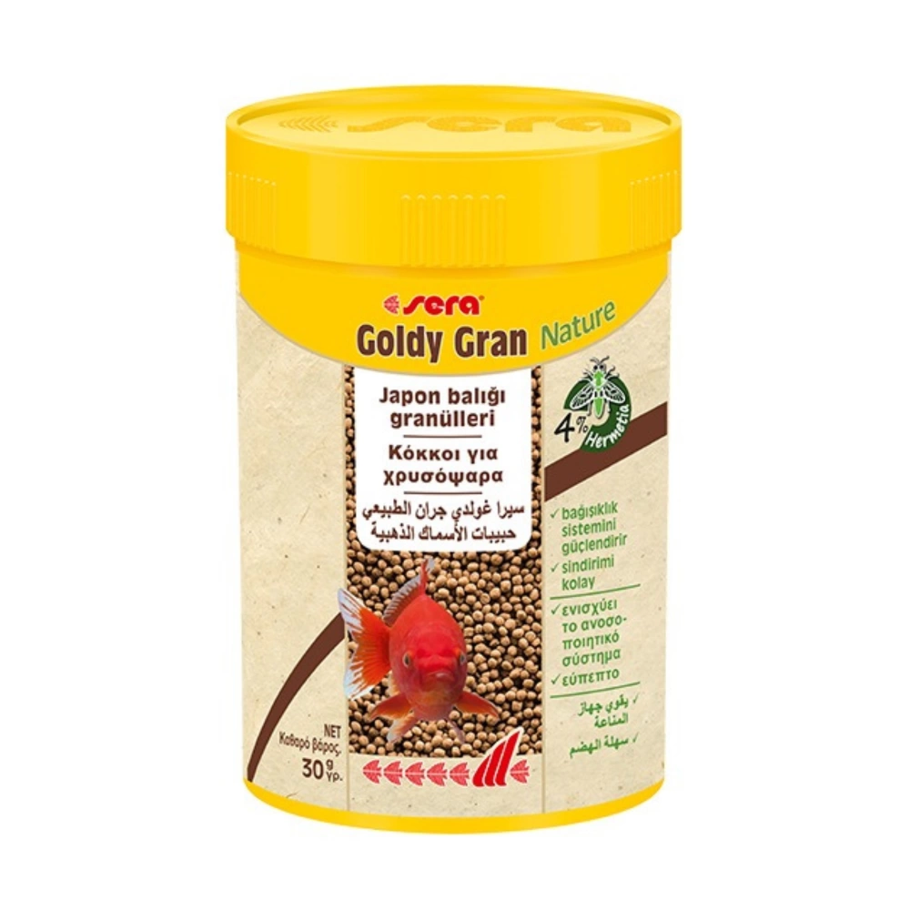Sera Goldy Gran Nature 100ml (30gr) – Japon Balığı Granül Yemi