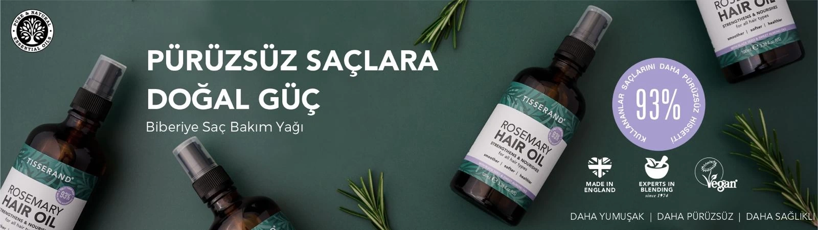 Tisserand Biberiye Saç Bakım Yağı