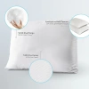 DOQU Home Whiteline Microfiber Yastık 50 x 70 cm - Beyaz