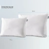 DOQU Home Whiteline Microfiber Yastık 50 x 70 cm - Beyaz