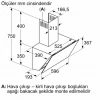 Siemens LC66KPJ20T iQ300 Duvar Tipi Davlumbaz 60 cm Beyaz Cam Yüzey