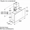 Siemens LC95FCJ00T iQ300 Duvar Tipi Davlumbaz 90 cm Şeffaf cam titanyum baskılı