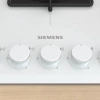 Siemens EN7B2QP30O iQ300 Gazlı Ocak 75 cm Sert cam, Beyaz