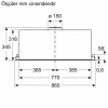 Siemens LB88NPC60 iQ700 Gömme Aspiratör 86 cm Siyah