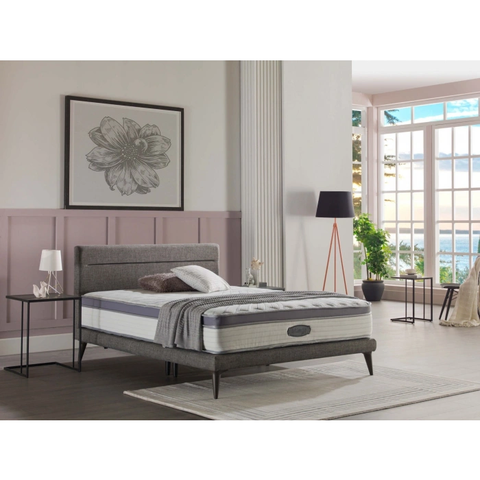 Bellona Flexy Baza Başlık Takımı - Gri 160X200