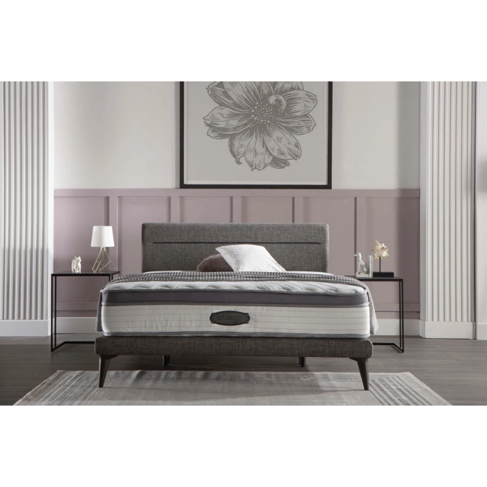 Bellona Flexy Baza Başlık Takımı - Gri 160X200