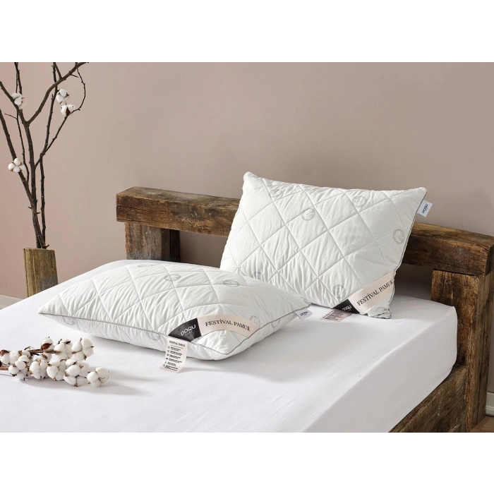 DOQU Home Festival Pamuk Yastık 50 x 70 cm - Beyaz